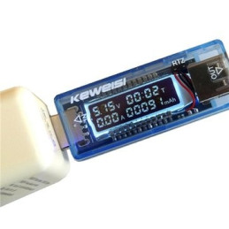 Voltmeter, ampermeter USB, 4V -20V, 3A