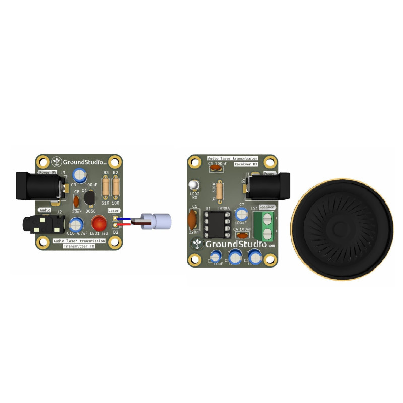 GroundStudio Laser audio transmission - Diy kit