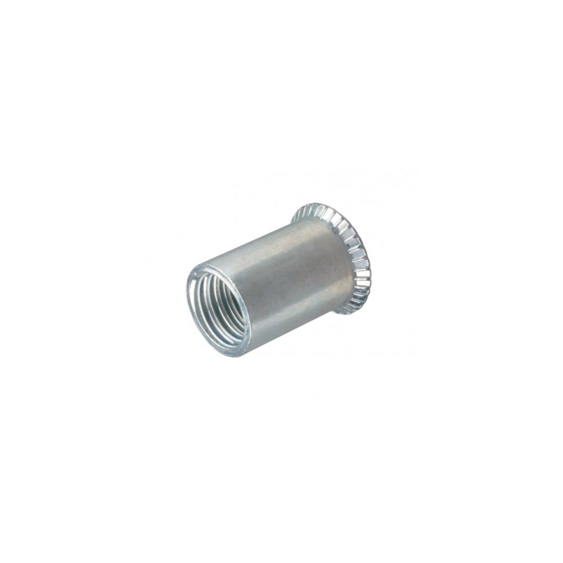 Rivet nut M6 nickel countersunk