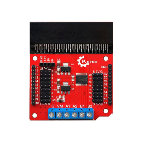 Placa de expansiune driver 2 motoare DC 6V-12V pentru Micro Bit