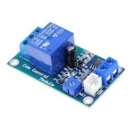 Relay with light sensor