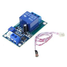 Relay with light sensor