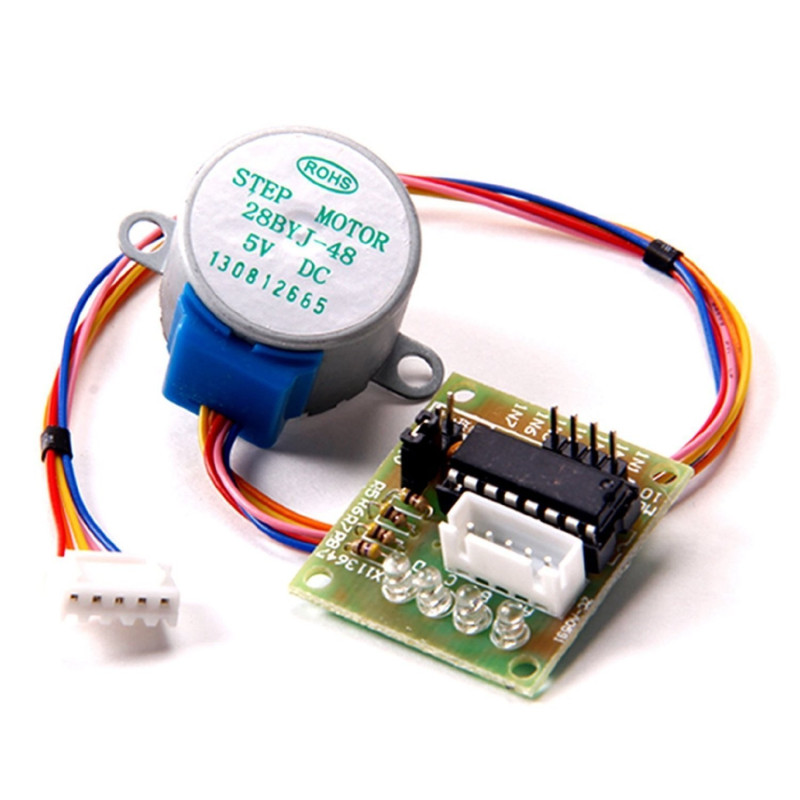 Stepper Motor pas cu pas 5V DC  28BYJ-48 cu reductie + driver