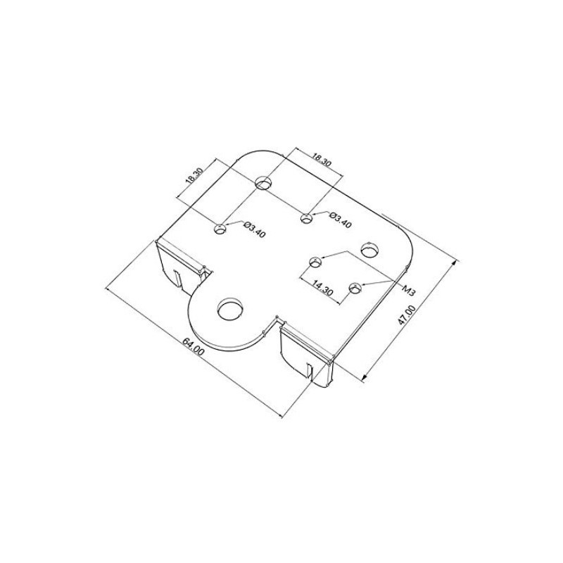 Extruder back support plate Creality