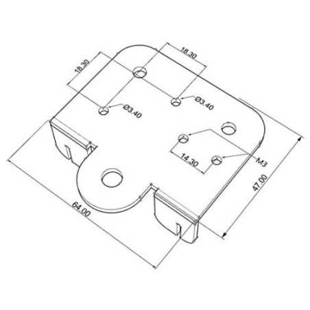 Extruder back support plate Creality