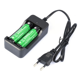 Dual 18650 Li-Ion Battery Charger