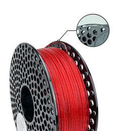 Filament Azurefilm - PLA - Rosu cu sclipici - 1Kg - 1.75mm