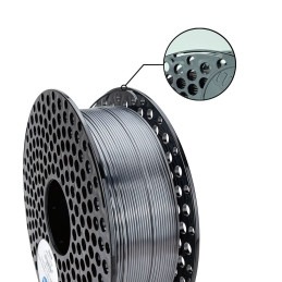 Filament Azurefilm - PLA Silk - Gri grafit- 1Kg - 1.75mm