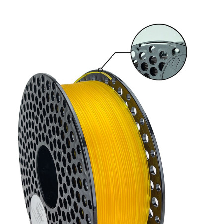 Filament Azurefilm - PLA - Galben transparent - 1Kg - 1.75mm