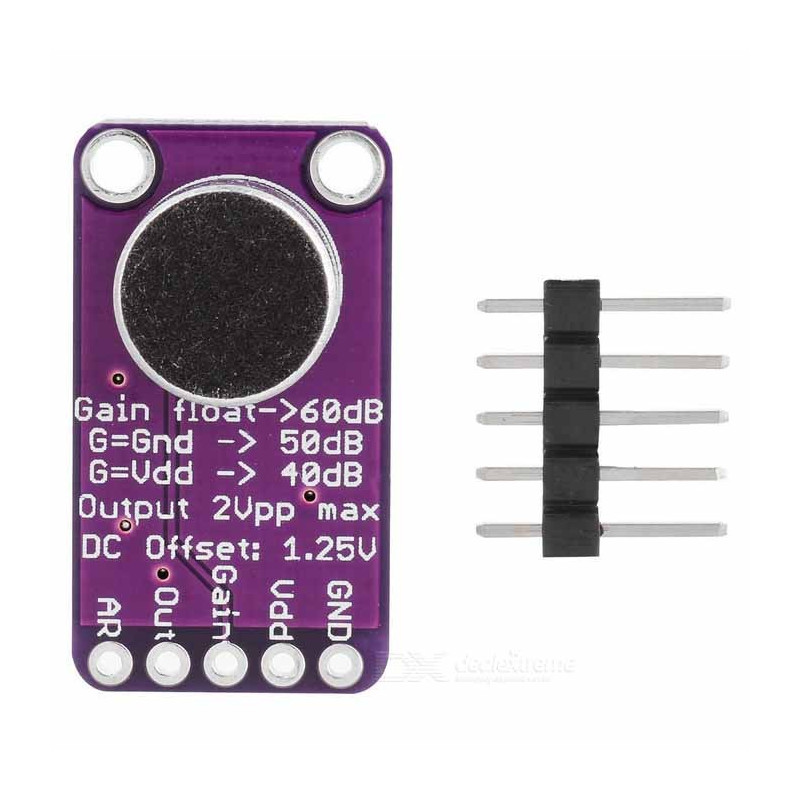 Microphone amplifier module MAX9814