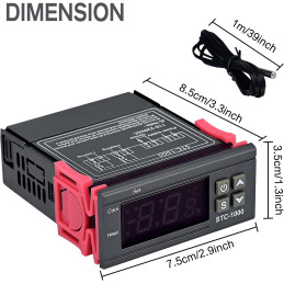 Controler de temperatură (termostat) STC-1000 (110-220V, 10A)