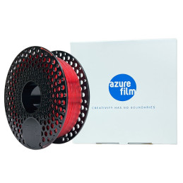 Filament Azurefilm - PETG - Rosu transparent - 1Kg - 1.75mm