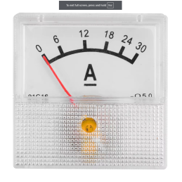 Ampermetru analogic 30A 91C16 (cu shunt)