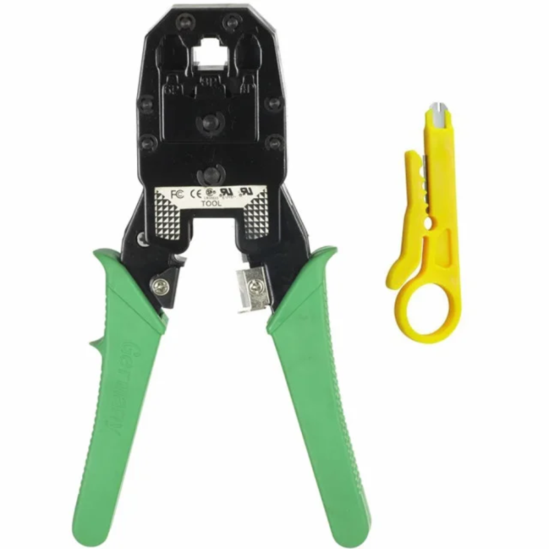 Cleste sertizat universal 8p8c/6p6c/4p4c verde