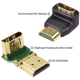 Adaptor HDMI-HDMI la 90 grade
