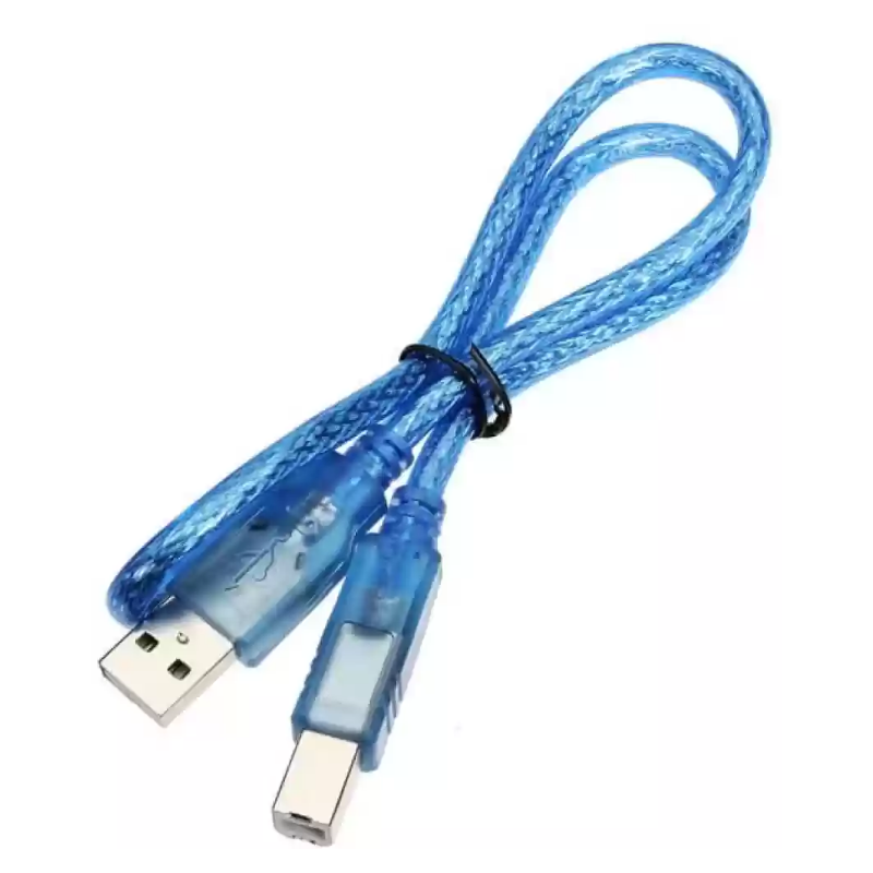 Cablu USB A-B 50cm albastru