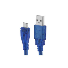Cablu micro-USB 43cm albastru