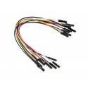 10 x Dupont wires female-female 10cm
