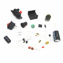LM317 DC 5V-35V DIY Kit Step-Down Power Supply Module AC/DC Adjustable Voltage Regulator With On/Off Switch Free Shipping