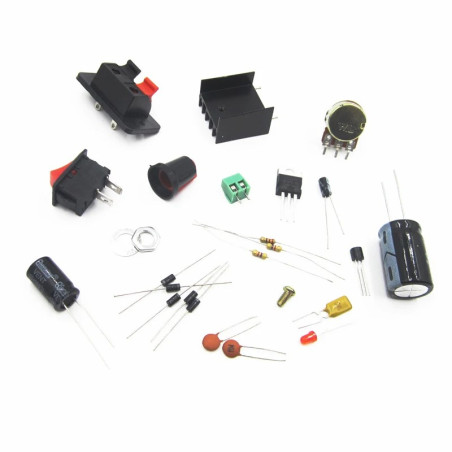 LM317 DC 5V-35V DIY Kit Step-Down Power Supply Module AC/DC Adjustable Voltage Regulator With On/Off Switch Free Shipping