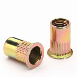 Rivet nut M3 zinc knurled countersunk