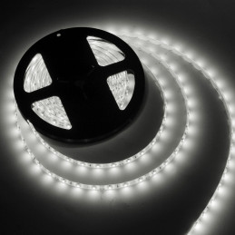 Ledstrip SMD 5mm (5050) white 5m 60led/m - waterproof