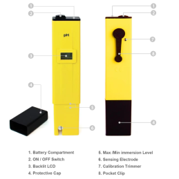 Tester digital PH metru PH-009(I)A cu praf de calibrare dispozitiv