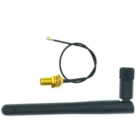 2.4 Ghz 3 dBi antenna + IPX RP-SMA cable