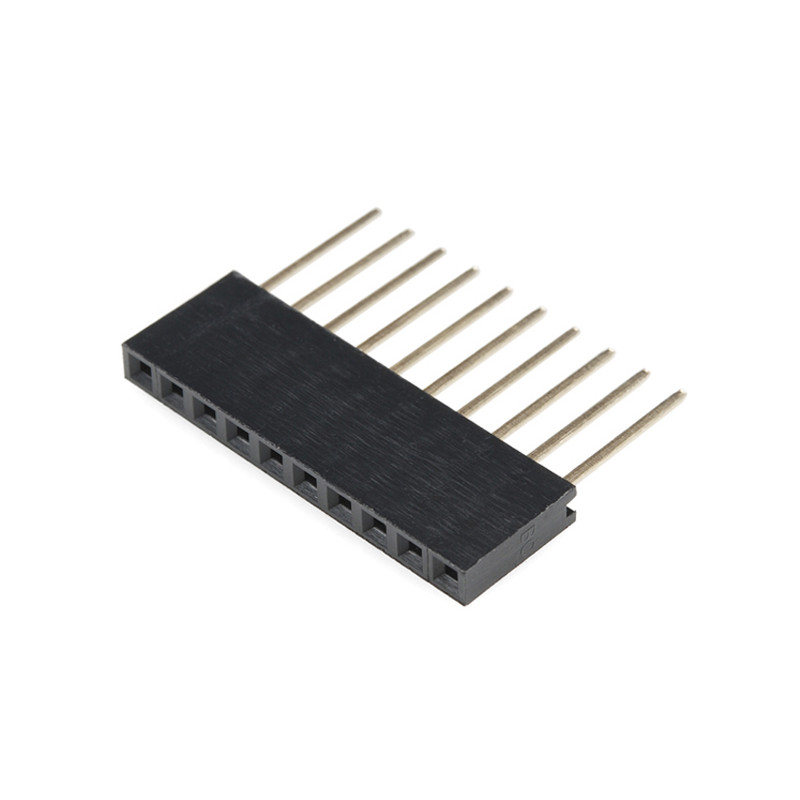 Bareta pini verticali mama lungi 1x10 2.54mm - 10 pini THT