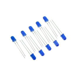 Set 10x Led 5mm Albastru
