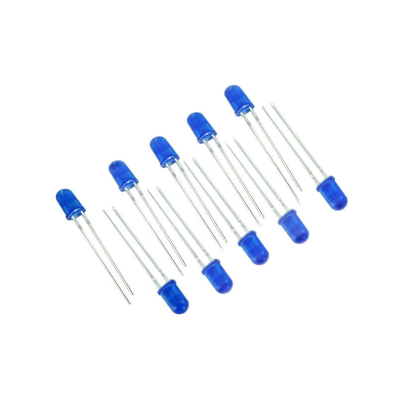 Set 10x Led 5mm Albastru