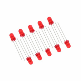 Set 10x Led 5mm Rosu