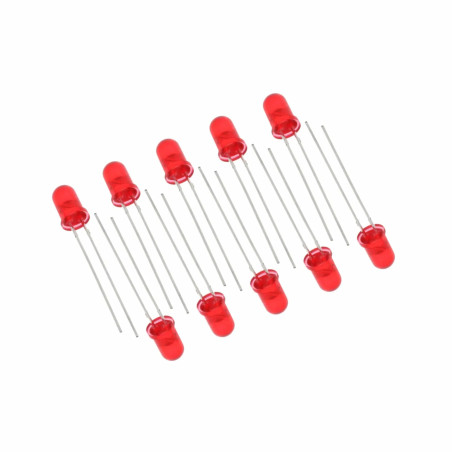 Set 10x Led 5mm Rosu