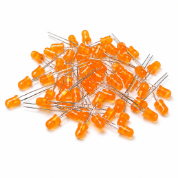 Set 100x Led 5mm Portocaliu
