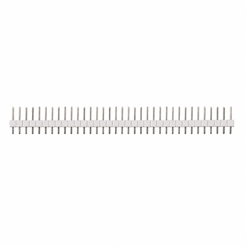 Bareta 40 x pini tata - Alba - 2.54mm