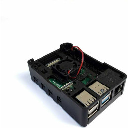 Carcasa pentru Raspberry Pi4 Neagra - MaticBox 4