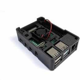 Carcasa pentru Raspberry Pi4 Negru Grafit - MaticBox 4