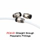 XCR Pneumatic fitting - straight through
