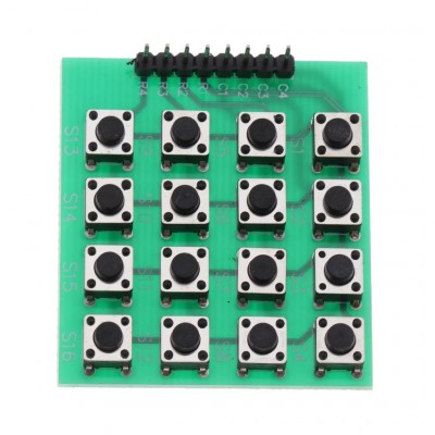 4x4 Push Button Keyboard Matrix Module