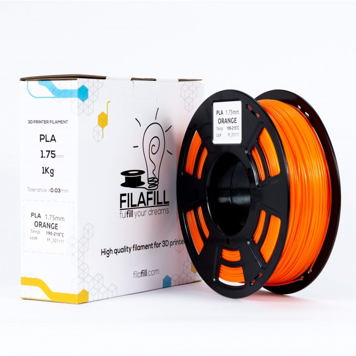 Filament PLA - PREMIUM - Portocaliu - 1Kg - 1.75mm