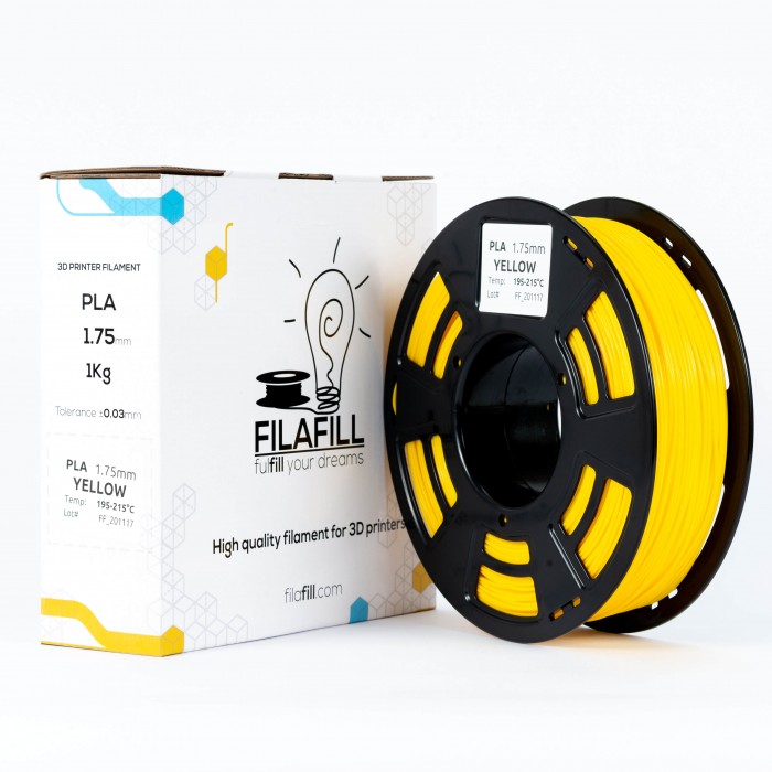 PLA Filament - PREMIUM - Yellow - 1Kg - 1.75mm