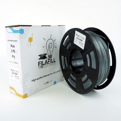 PLA Filament - PREMIUM - Silver - 1Kg - 1.75mm