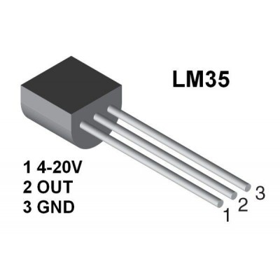 Temperature sensor LM35DZ
