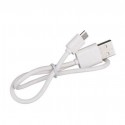 Cablu de Alimentare Micro USB 29 cm - Alb