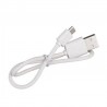 Cablu USB - Micro USB 29 cm - Alb