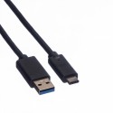 Cablu USB-A la USB-C 1m negru