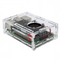 Carcasă pentru Raspberry Pi 3 B acril + ventilator