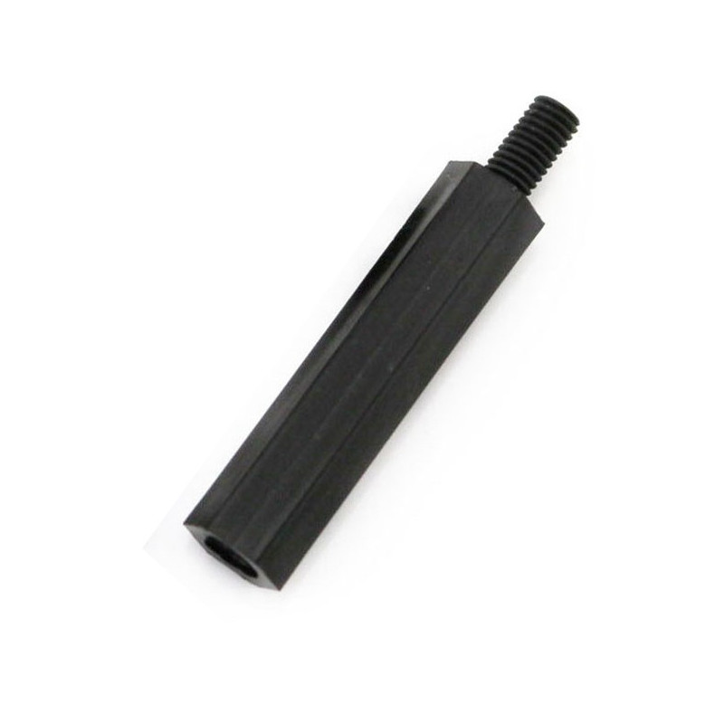 25*6 mm Black M3 Hex Pillar