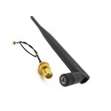 2.4 Ghz 5 dBi antenna + IPX to RP-SMA cable