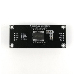 4-Digit LED 0.56 Display Tube (decimal) 7-Segments Blue TM1637 Clock Double Dots Module Size 0.56 Inch For Arduino